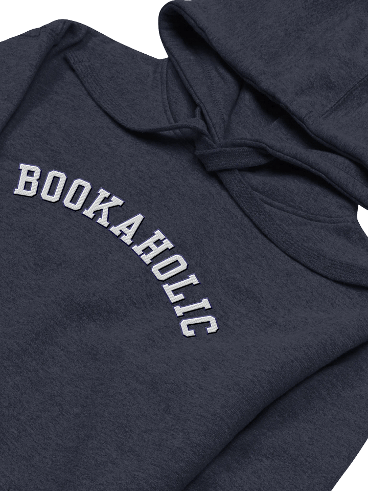 Bookaholic Embroidered Hoodie - Blue Outline product image (2)