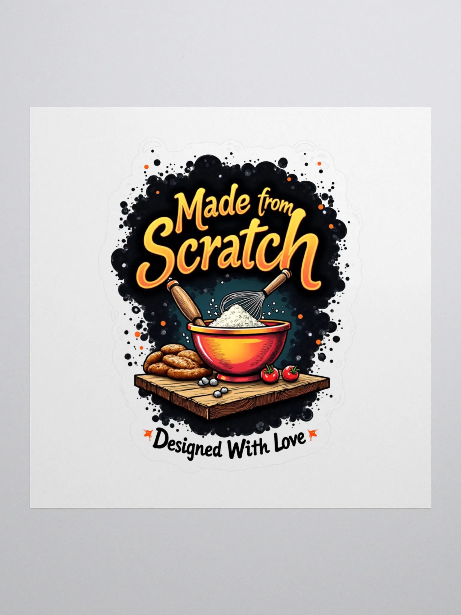 Made from Scratch Kiss Cut Stickers product image (1)