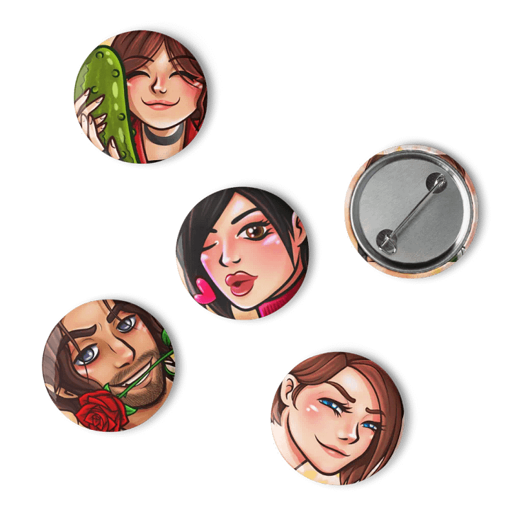 Resident Evil Emote Pin Badge Set (5pcs) product image (2)
