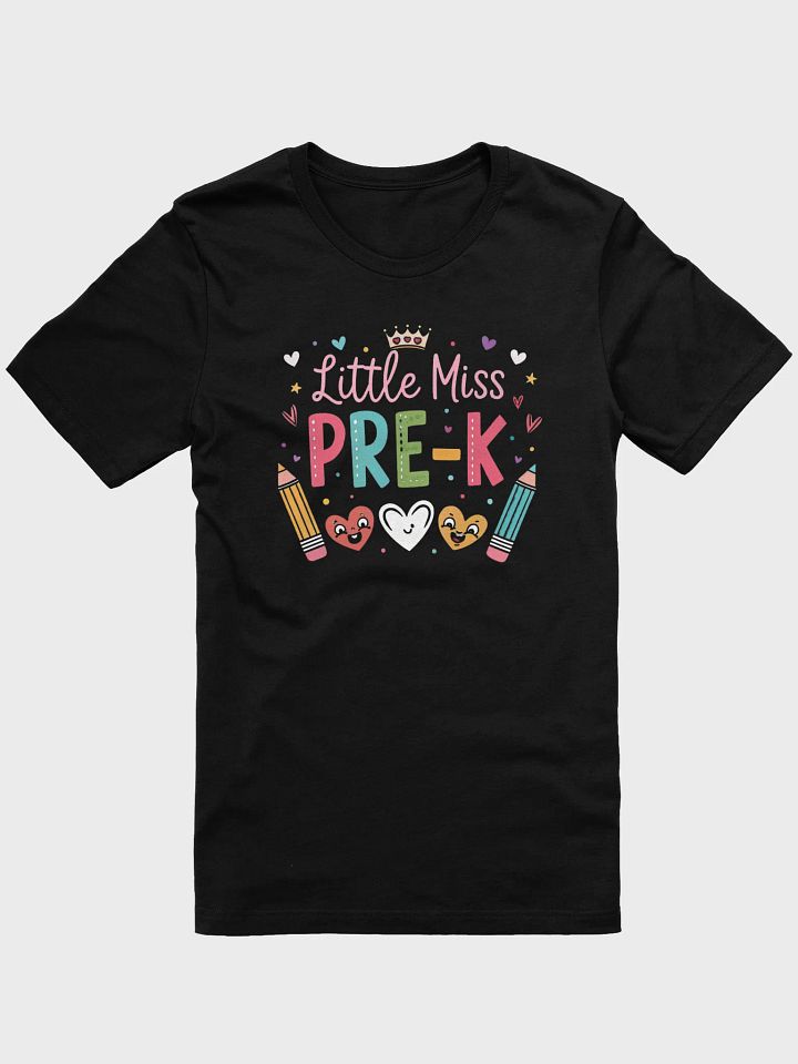 Little Miss Pre-K T-Shirt | Cute Girls First Day of School Shirt | Preschool Kids Shirt product image (1)