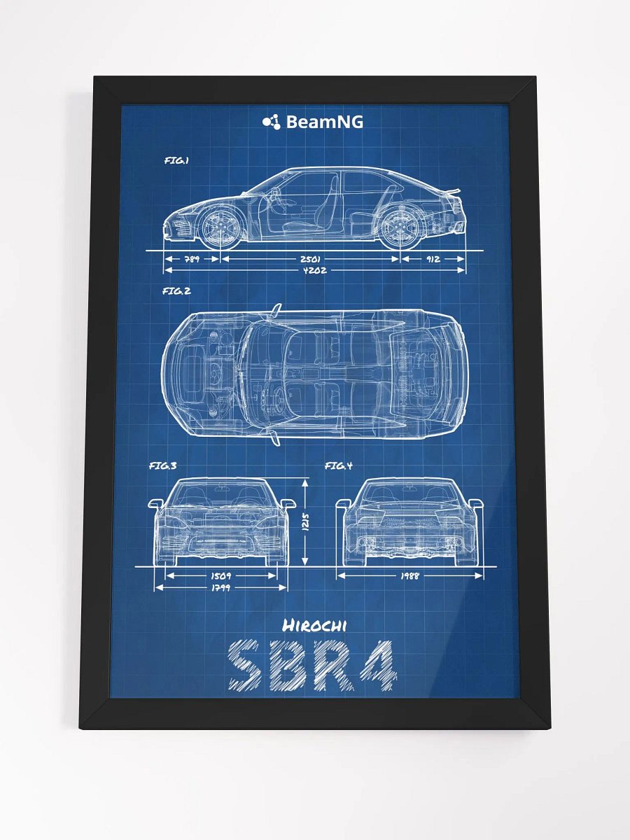 Framed Poster: Hirochi SBR4 Blueprint product image (4)