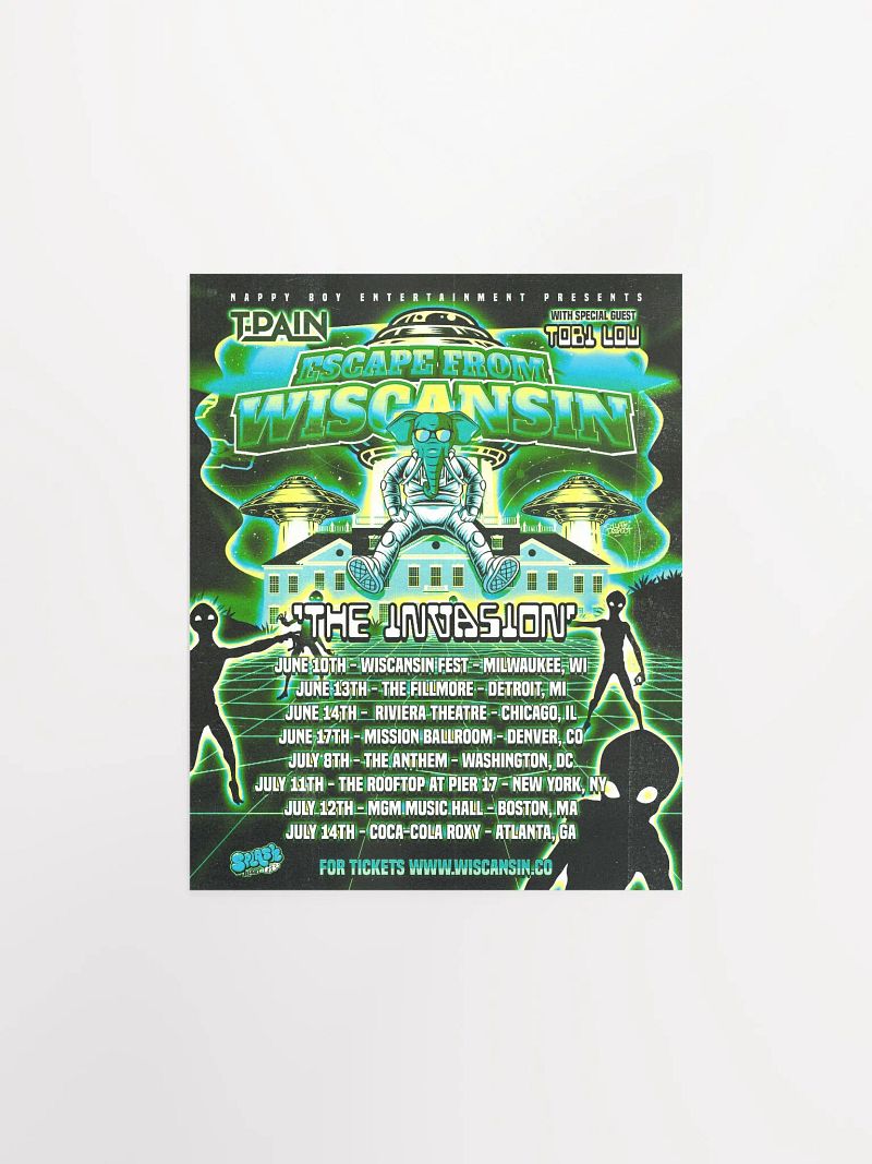 The Invasion Tour Poster
