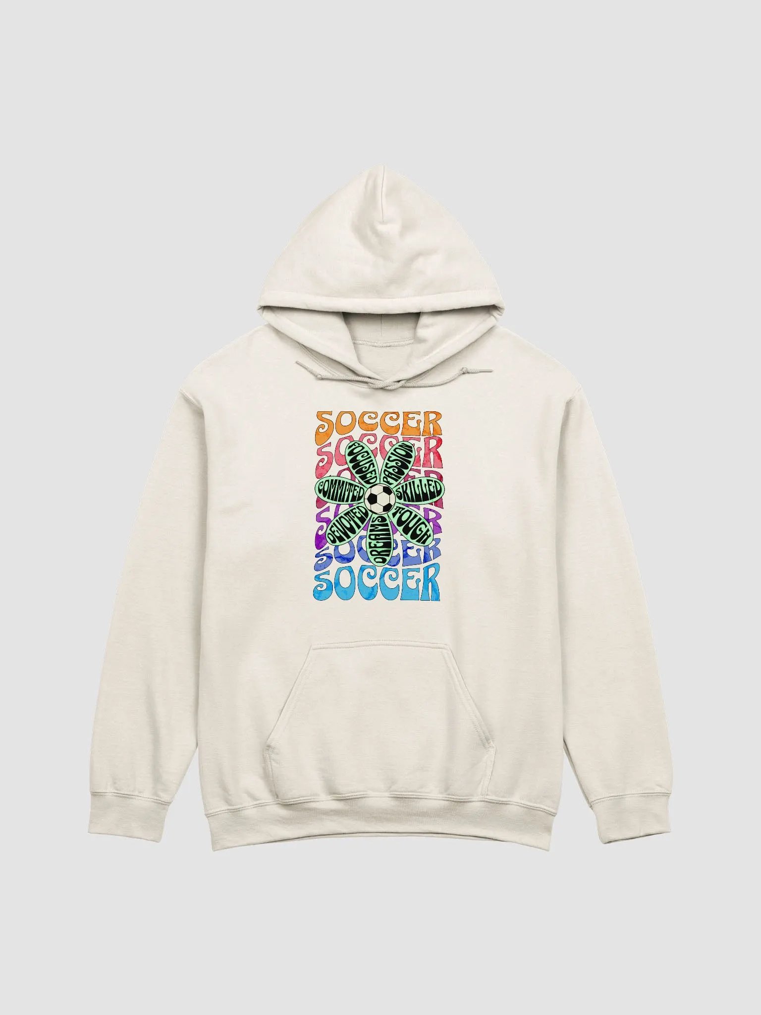 Flower Soccer Motivational Passion Hoodie product image (19)