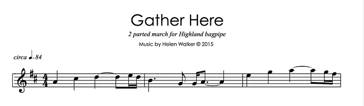 Theme from Gather Here (Highland Bagpipe) product image (1)