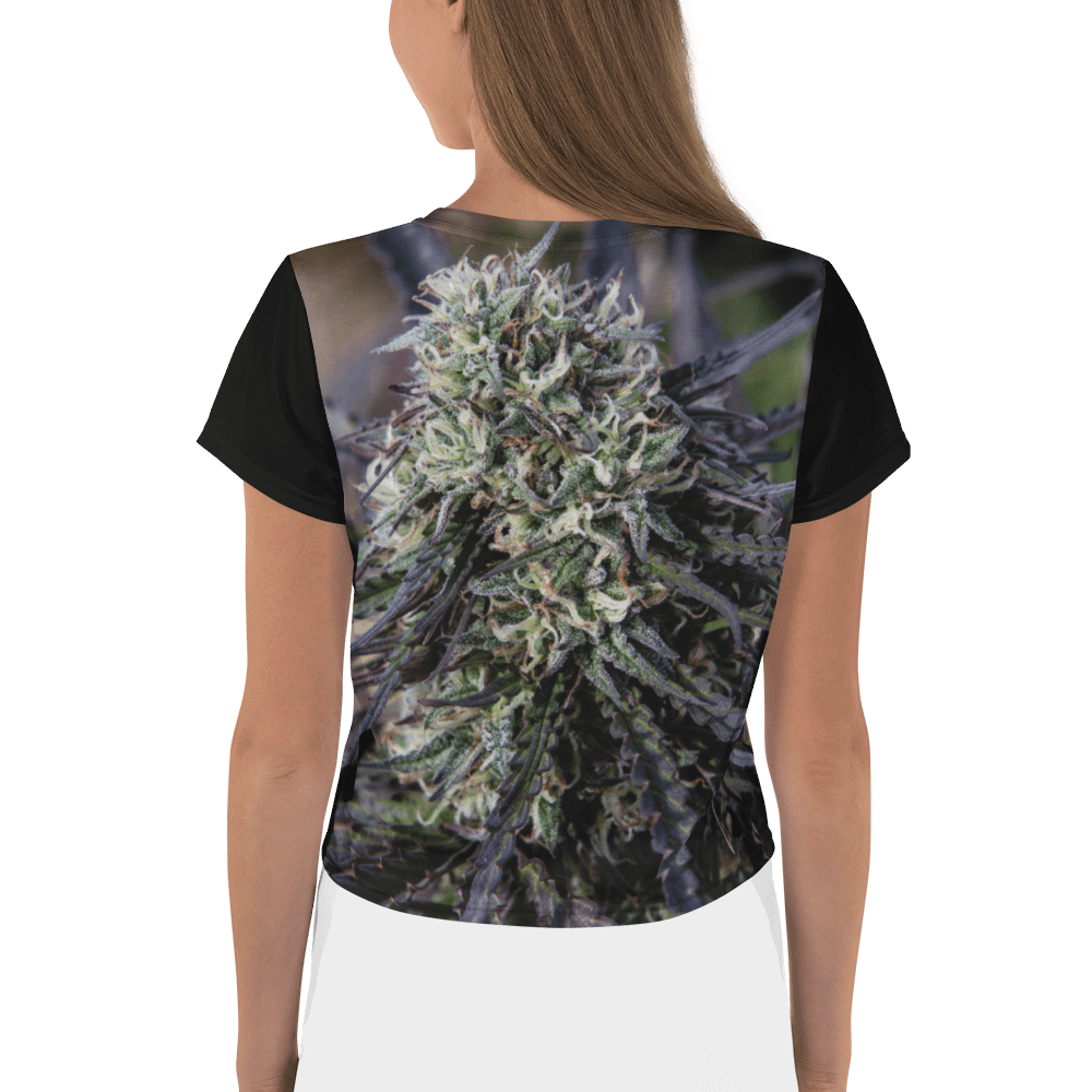 Royal Purple Cultivated Crop Baby Doll Top Black Sleeves product image (2)