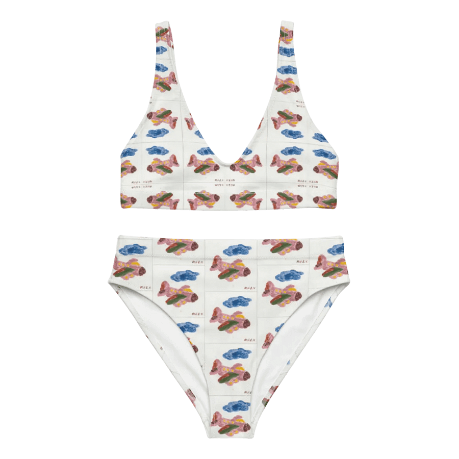 Kid Airplane (All-Over Print Recycled High Waisted Bikini) product image (3)