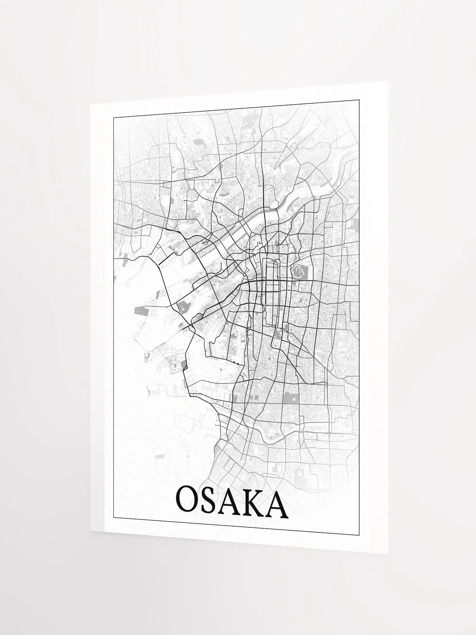 Osaka, Japan , city map print product image (6)