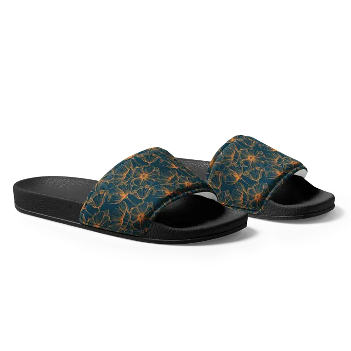 Dark Romantic Floral | Men's Slides product image (2)