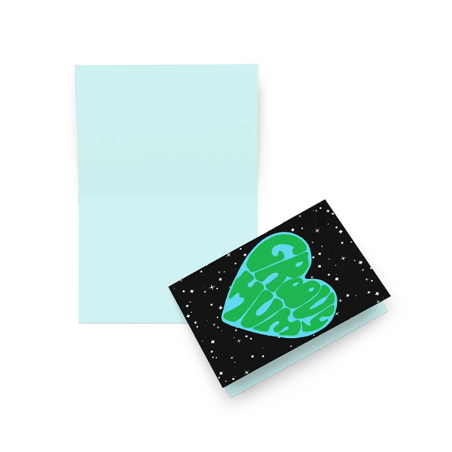 Groovy Mum earth retro portrait greetings card product image (11)