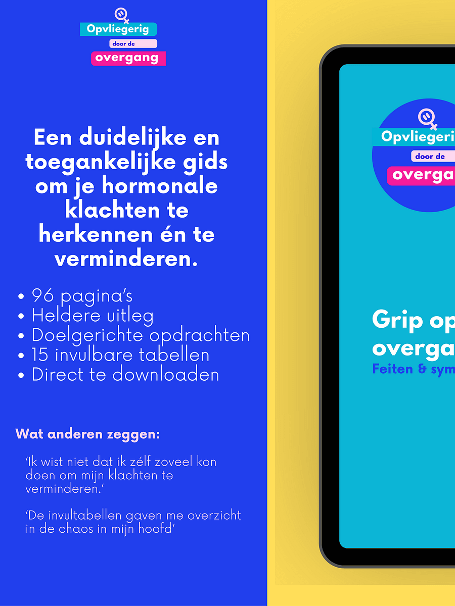 Grip op je overgangshormonen - Het Feiten & Symptomen Werkboek product image (3)