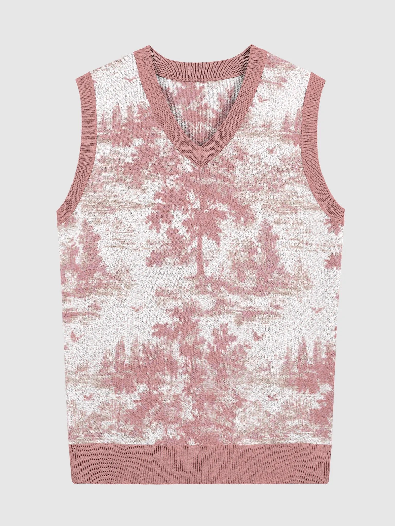 Nature's Embrace Knitted V-Neck Vest product image (1)