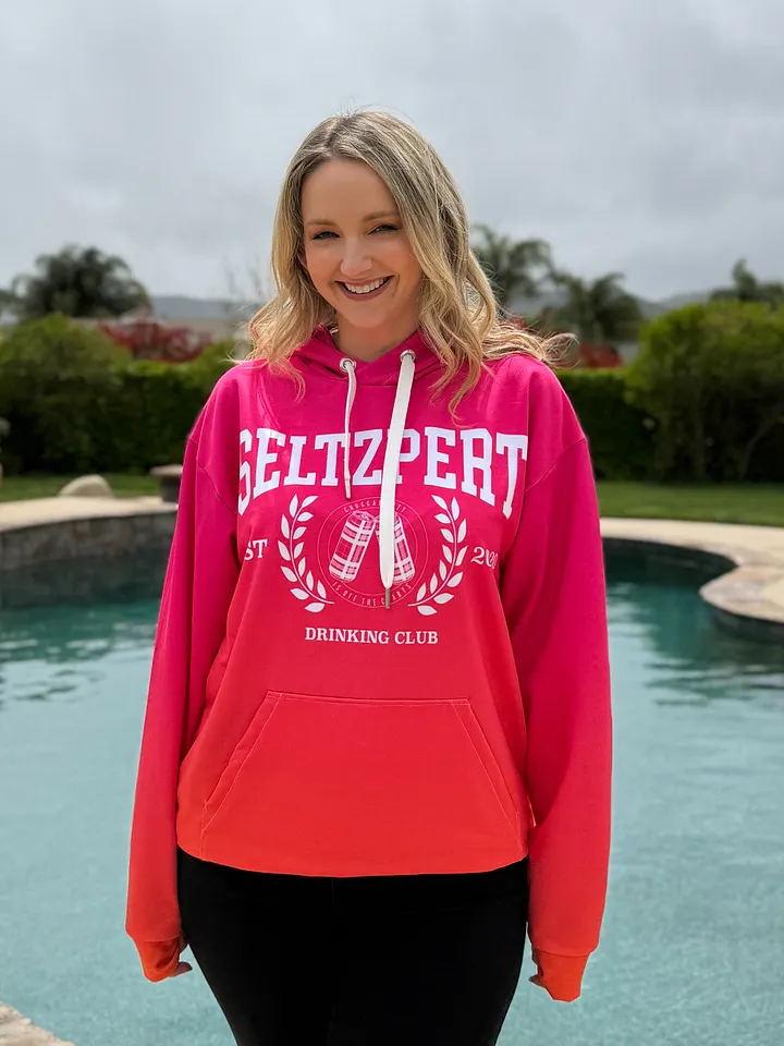 Seltzpert Drinking Club Hoodie Tequila Sunrise product image (2)