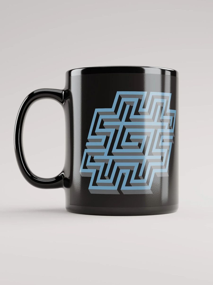 Hashtag Maze Mug (Black) product image (11)