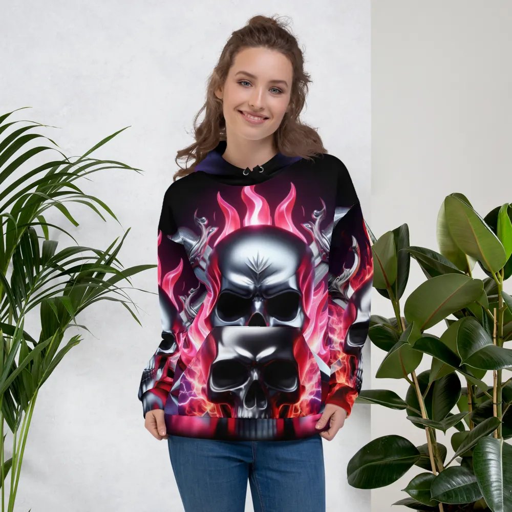 Hoodie Clothing - Unisex Skull Hoodie #21 product image (5)