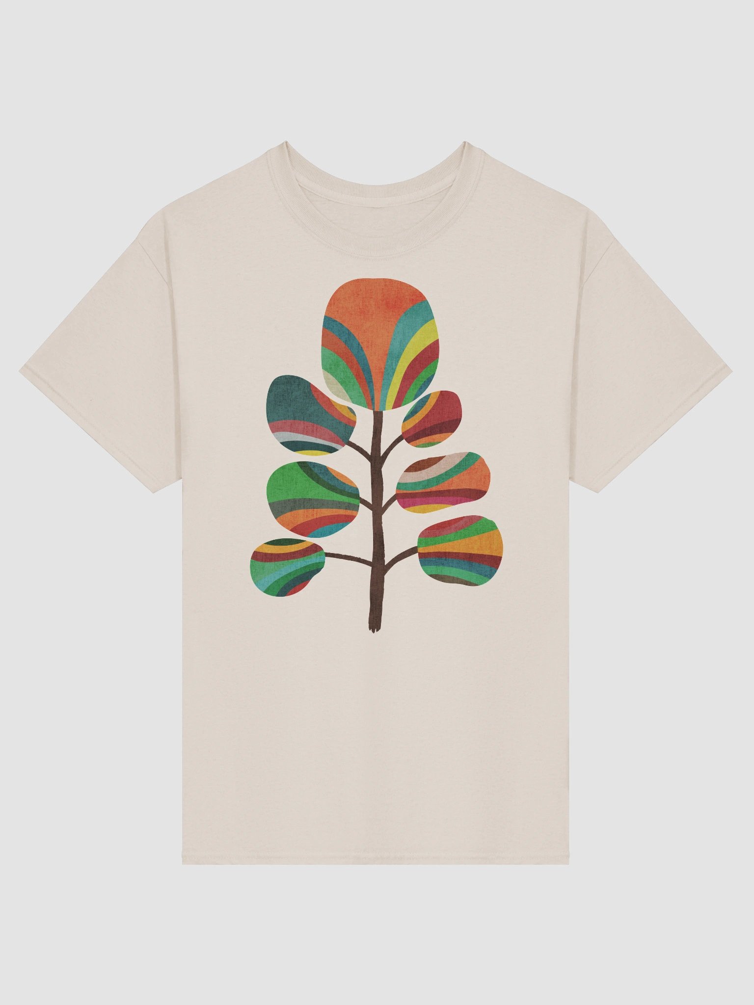 The rainbow tree graphic t-shirt product image (61)