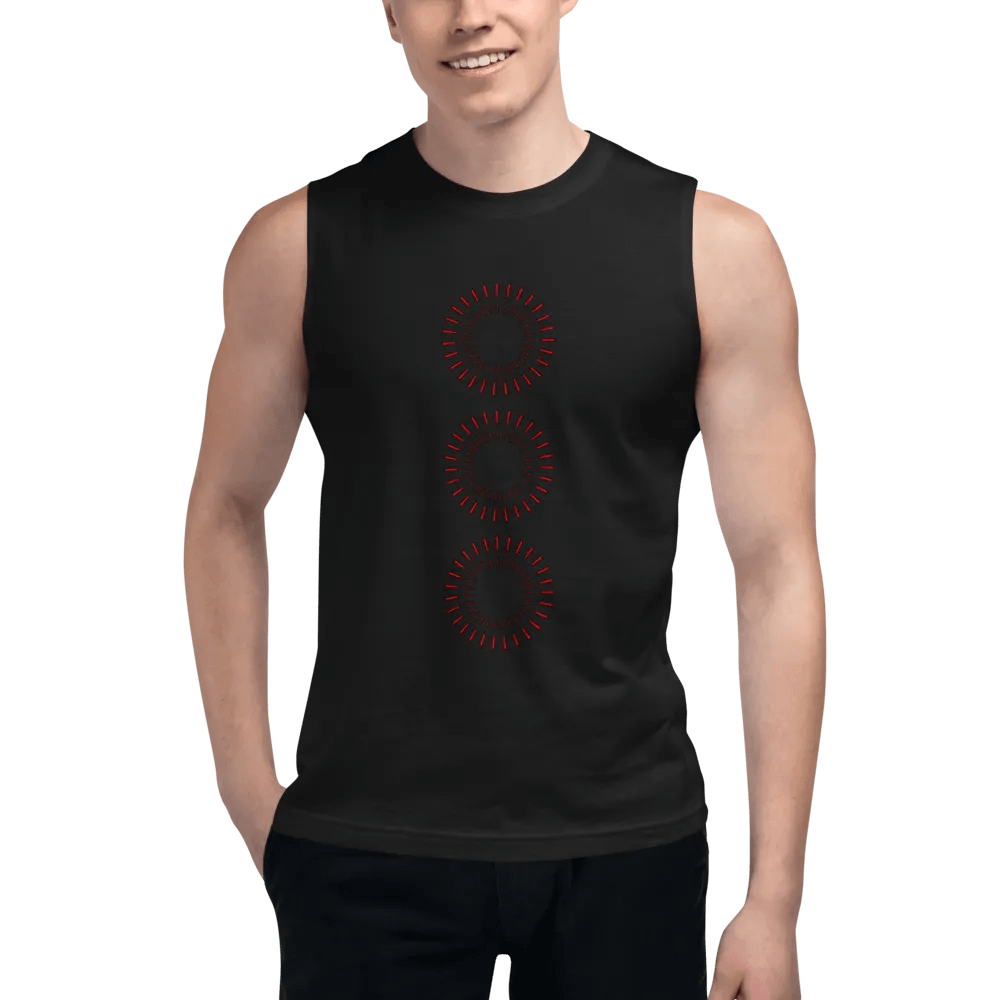 Red Circle Muscle Tank product image (6)