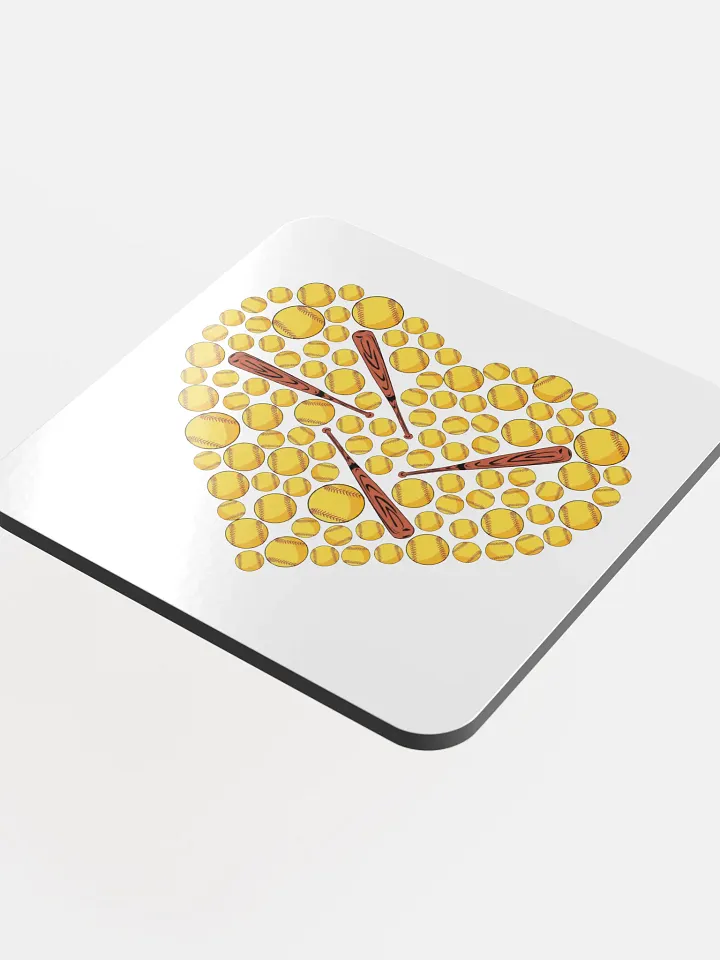 Pure Heart Softball Home Run Cork Coaster product image (1)