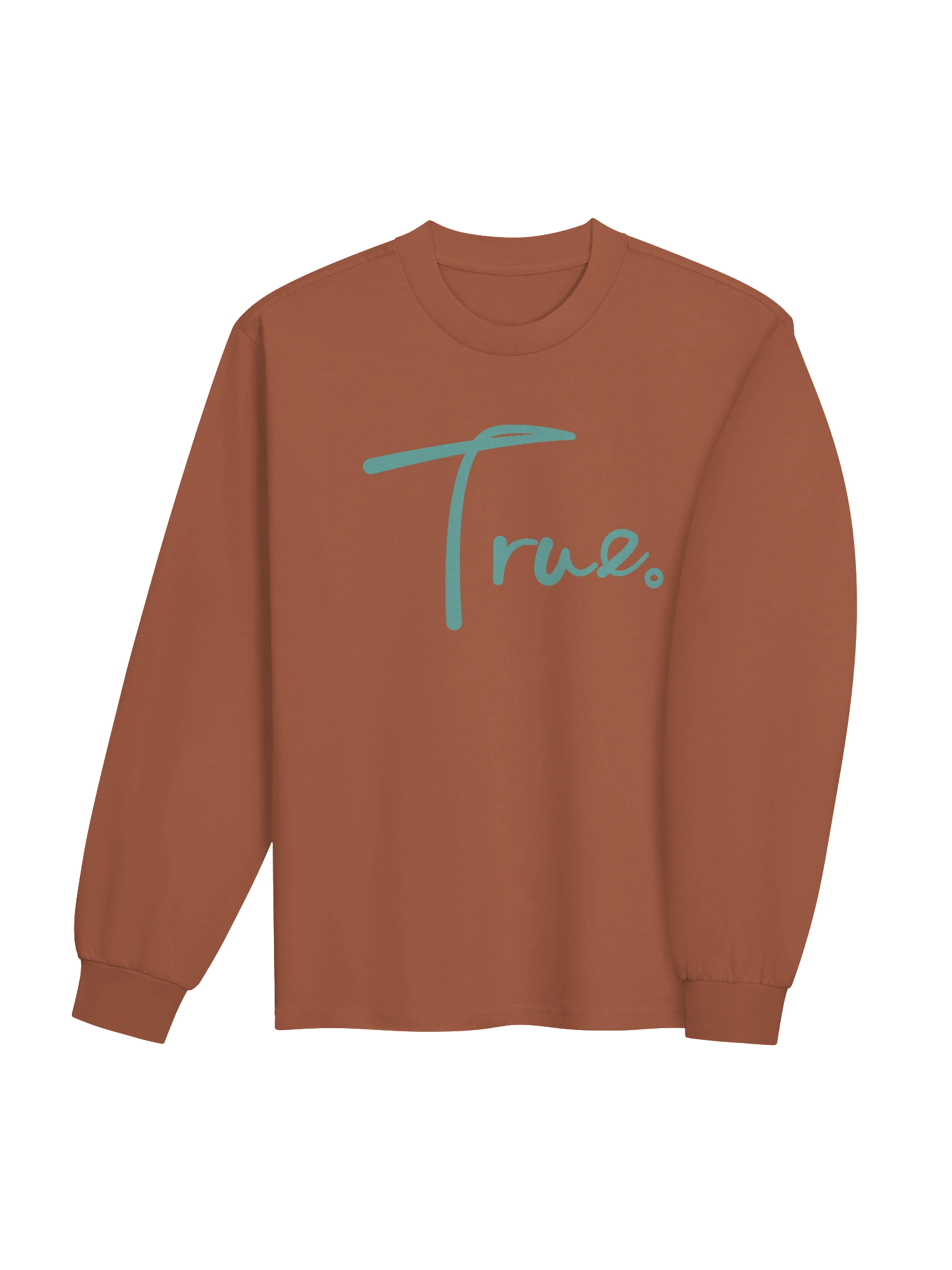 Volume Long Sleeve — in Clay + Dimple Blue (Oversized/Unisex) product image (3)