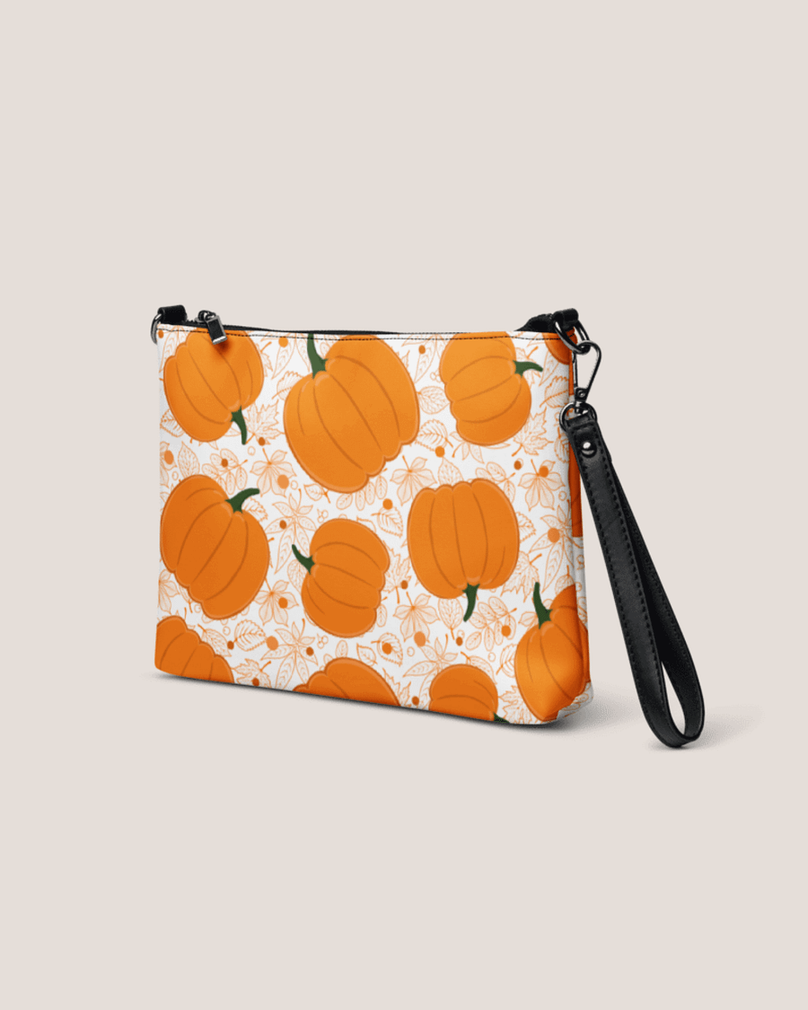 Chic Pumpkin Pattern Fall Crossbody Bag | Autumn Accessories