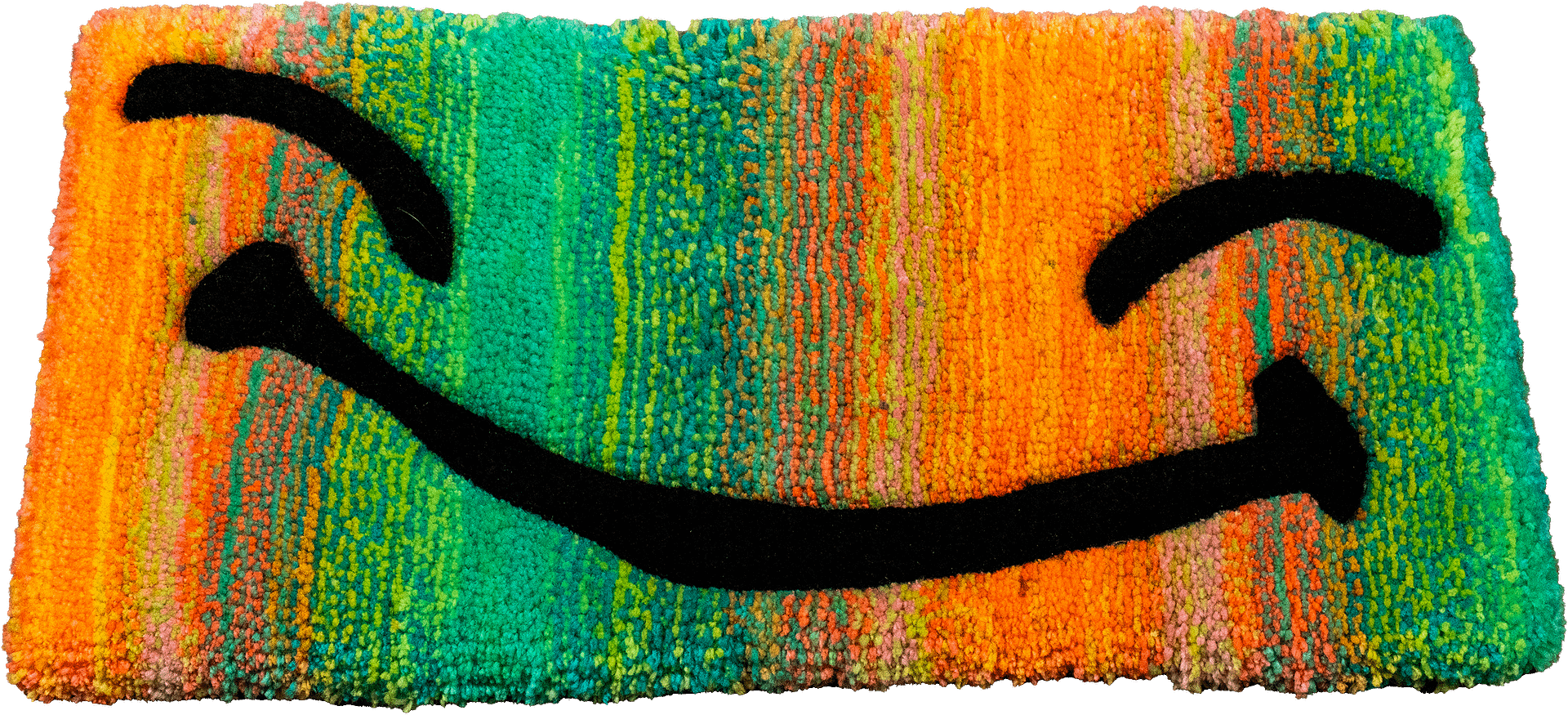 Desk Rug: Orange/Green Smile product image (1)