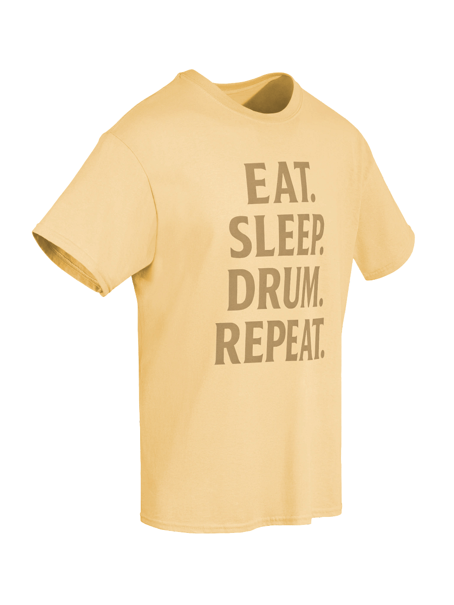 Eat. Sleep. Drum. Repeat. Tee product image (3)