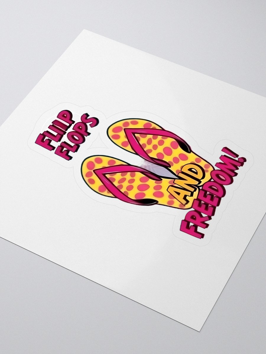Freedom Vibes Flip Flops Stickers product image (3)