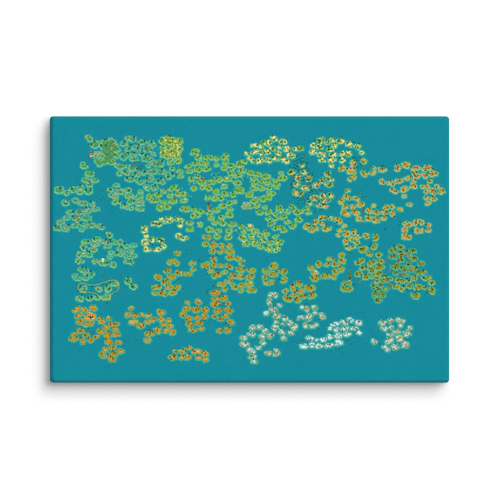 A Monster's Expedition Map - Canvas Print product image (1)