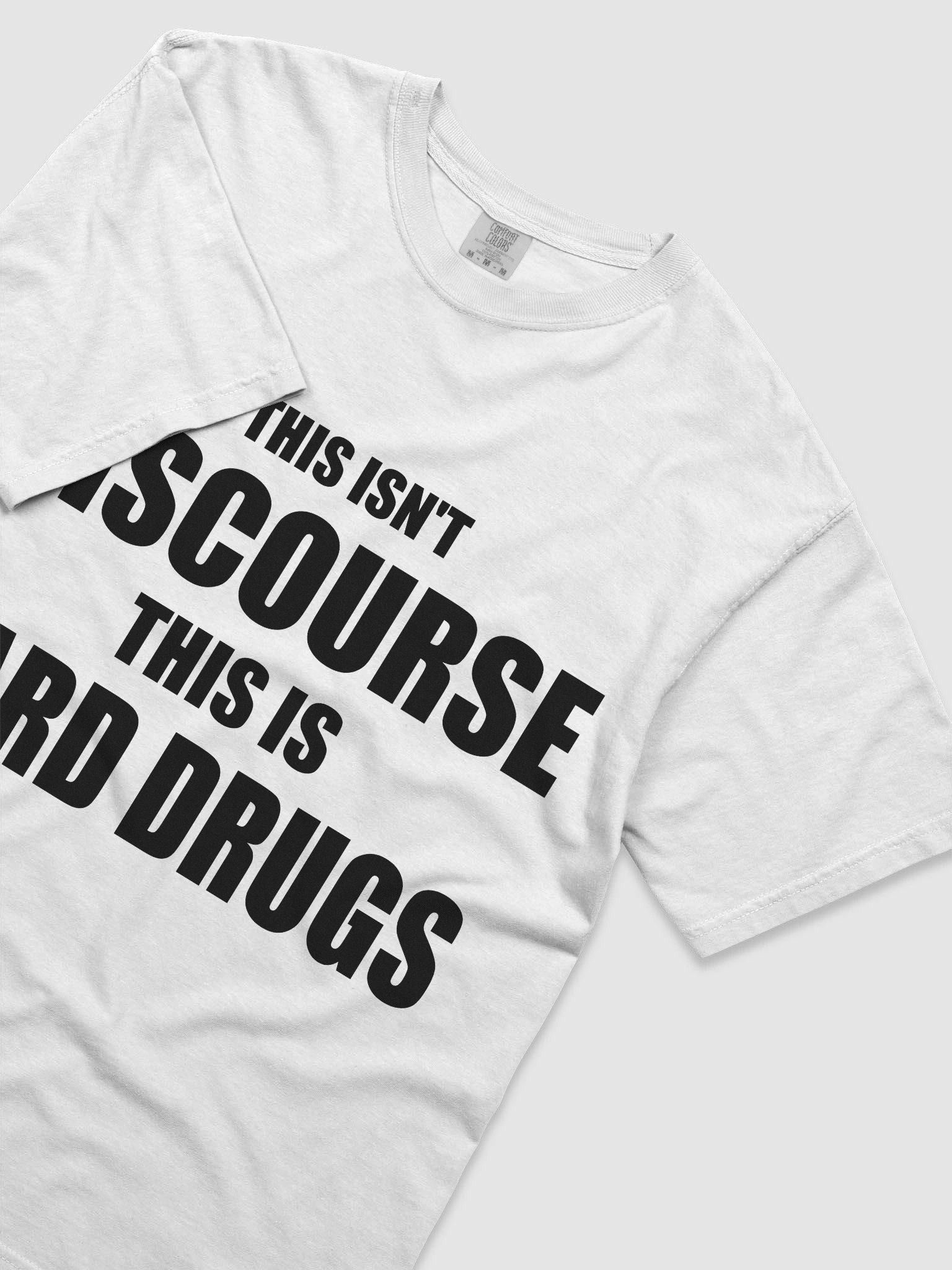 THIS ISN'T DISCOURSE WHITE TEE product image (5)