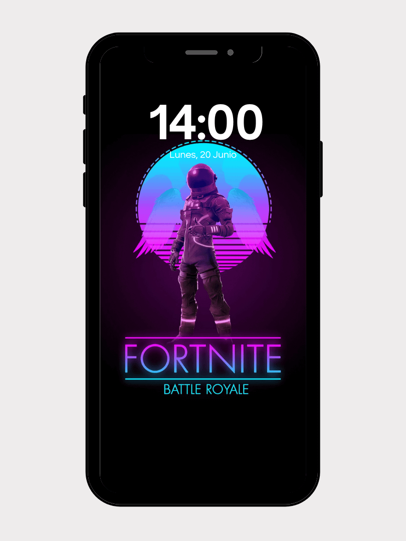 Fortnite Purple & Pink Skin Wallpaper – 4K iOS HD product image (1)