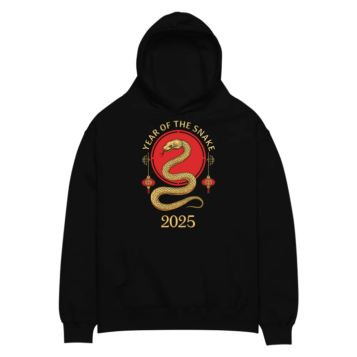 Year of the Snake Unisex Oversized Hoodie - Celebrate the Chinese New Year product image (4)