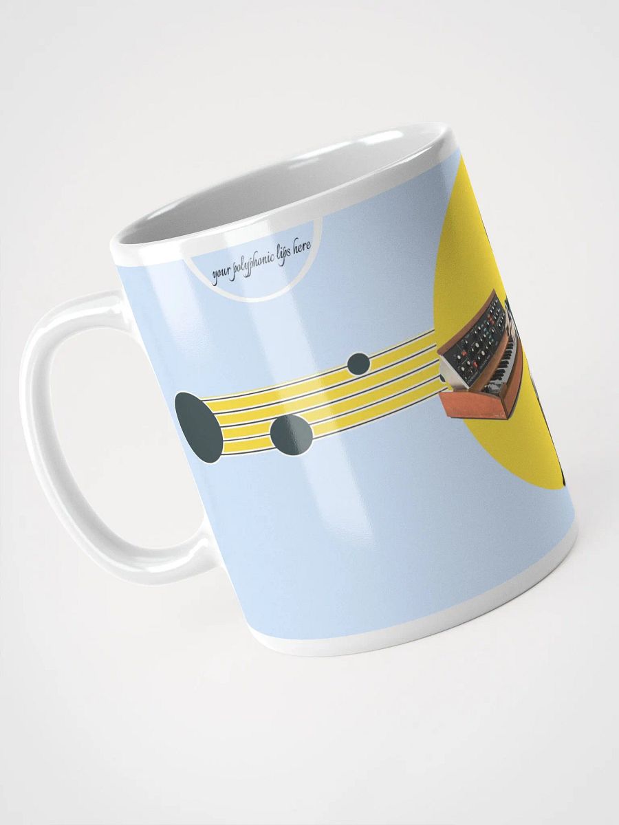 Prelude and Moogue by Frank Fonik (Minimoog), Polyphonic Glossy Mug product image (4)