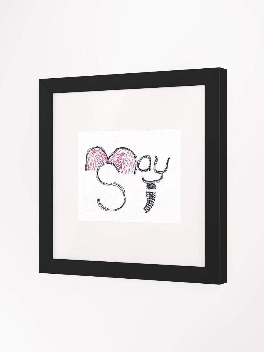 may see henry Panel Card Print Framed product image (4)