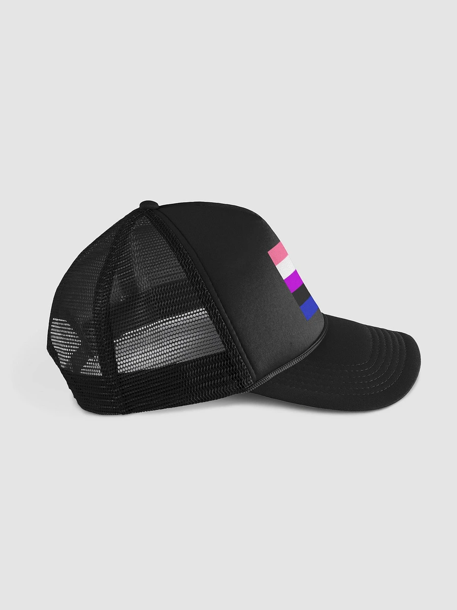 Genderfluid/genderflexible Pride Flag - Foam Trucker Hat product image (3)