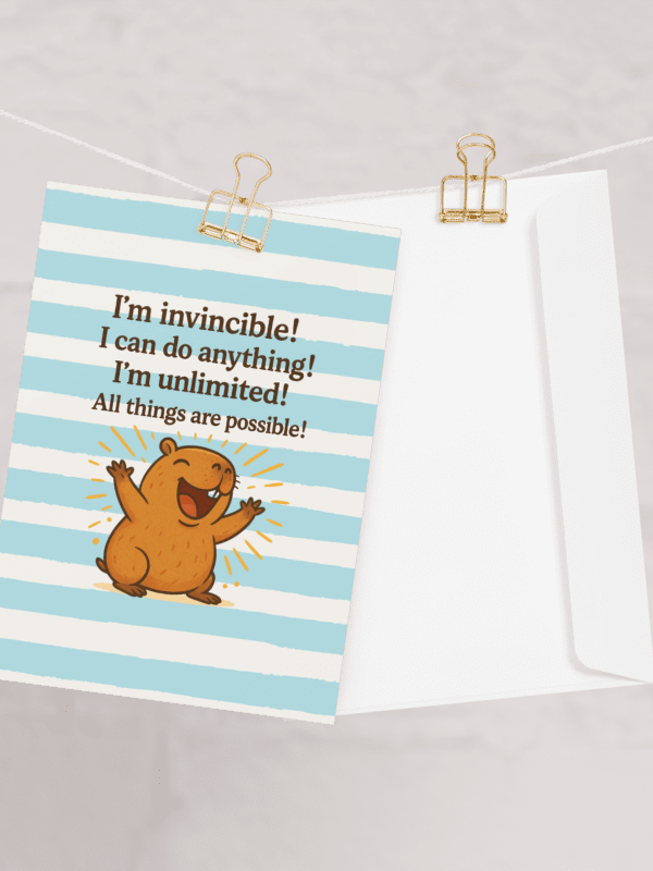 I'm Invincible Cappy - Card product image (1)