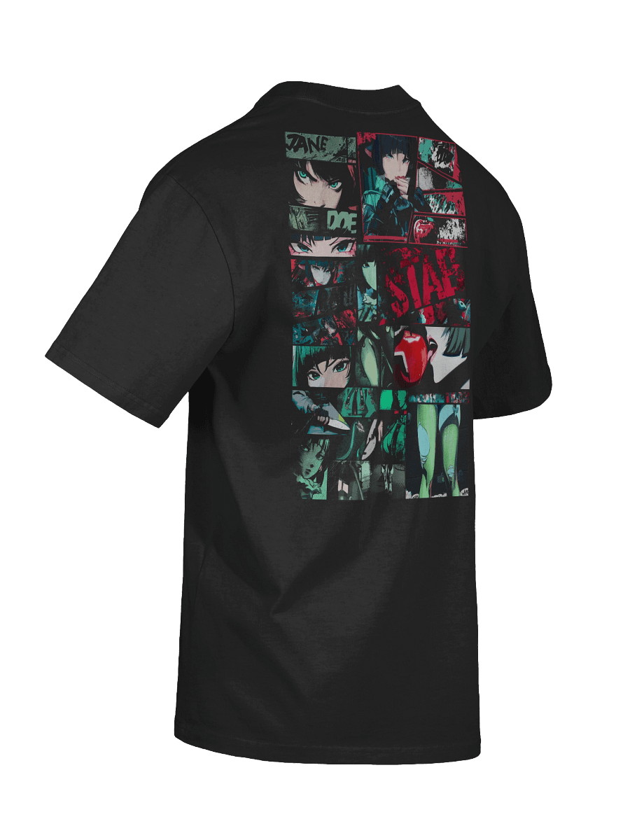 Premium Heavyweight Jane Doe "STAB!" Design T-Shirt with Shoulder Print Zenless Zone Zero product image (8)