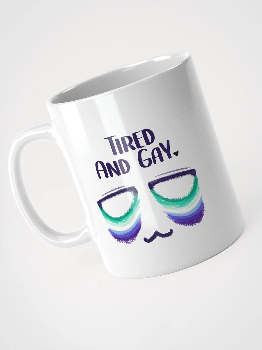 Tired and Gay - Gay Pride Flag Ceramic Mug product image (3)