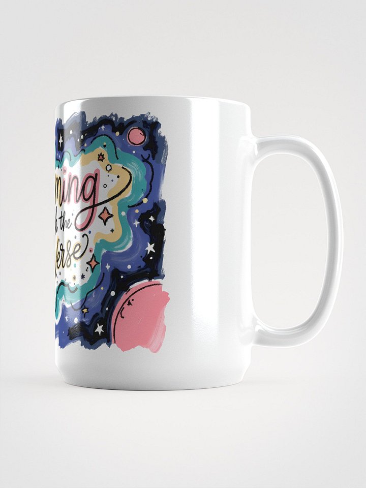 Cosmic Adventure: Swimming Through the U Verse Glossy Mug product image (1)