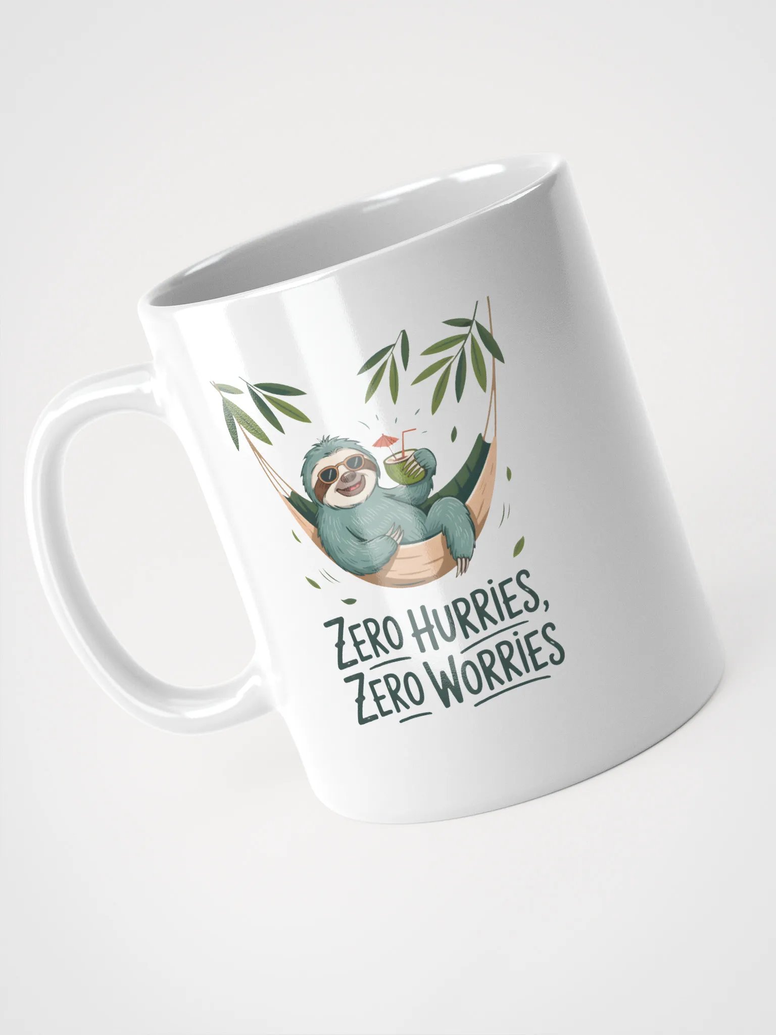 Zero Hurries Zero Worries Sloth Mug | Relaxing Mug product image (3)