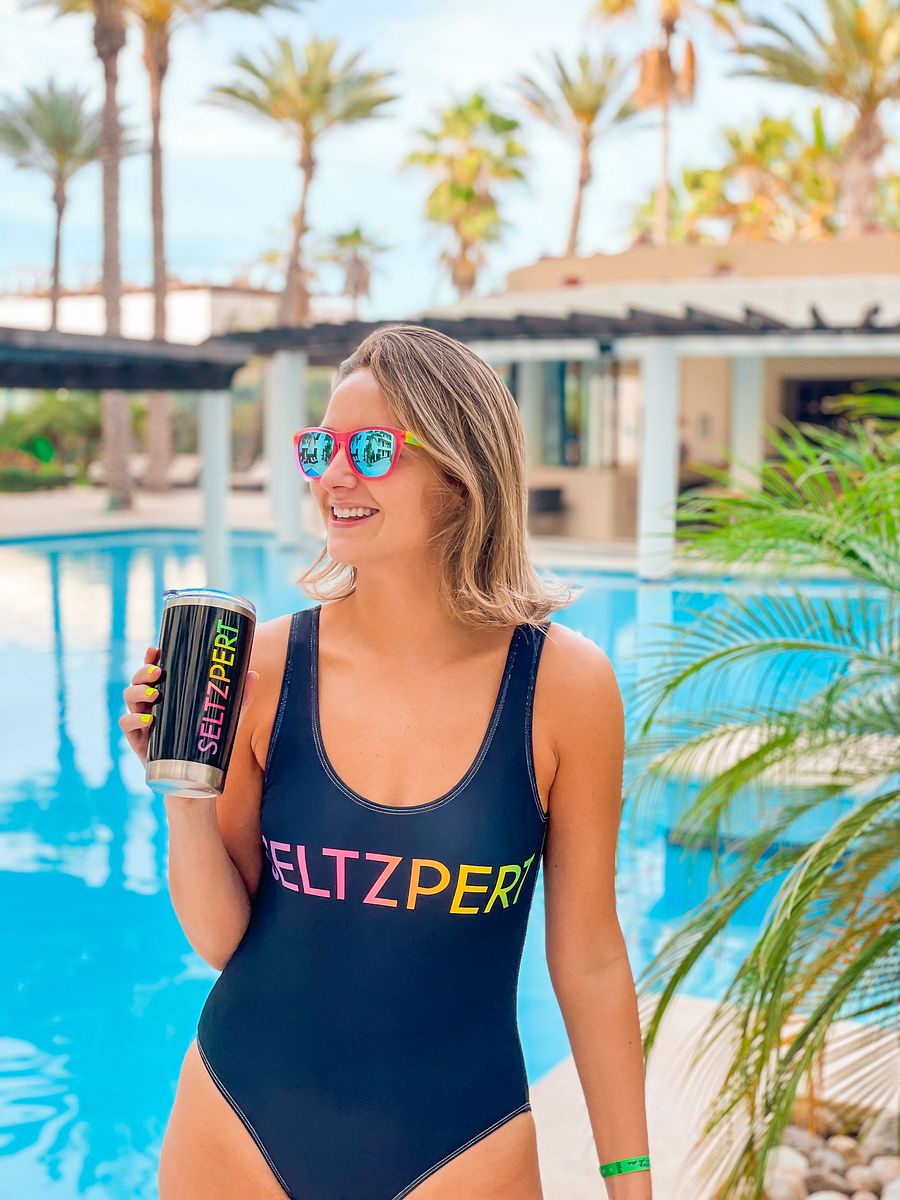 Seltzpert Women's Swimsuit (Black) | Rainbow Paradise product image (3)