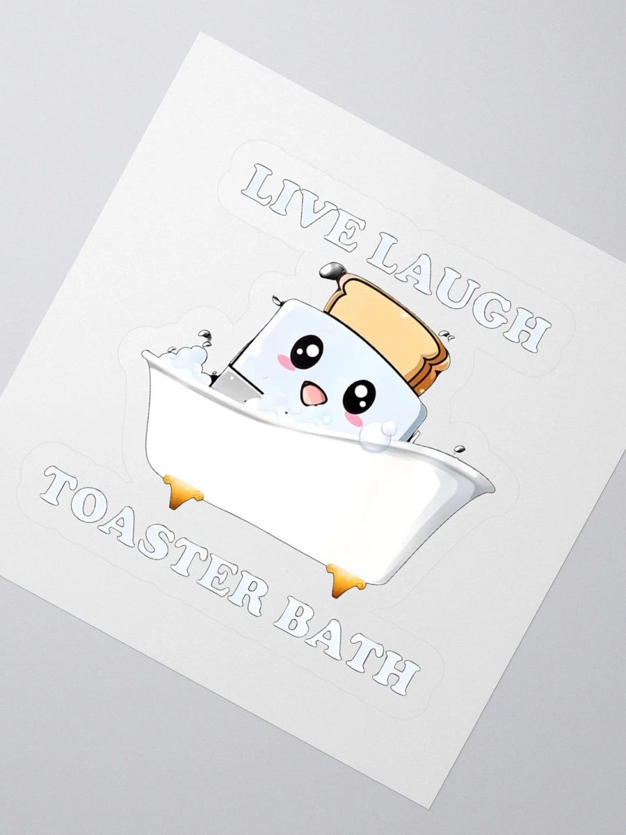 Live Laugh Toaster Bath Sticker product image (2)