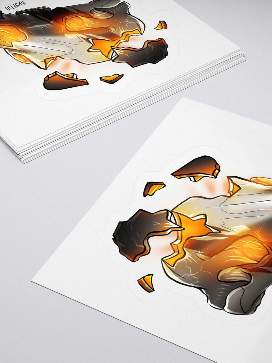 Glowing Skull Kiss Cut Sticker product image (4)