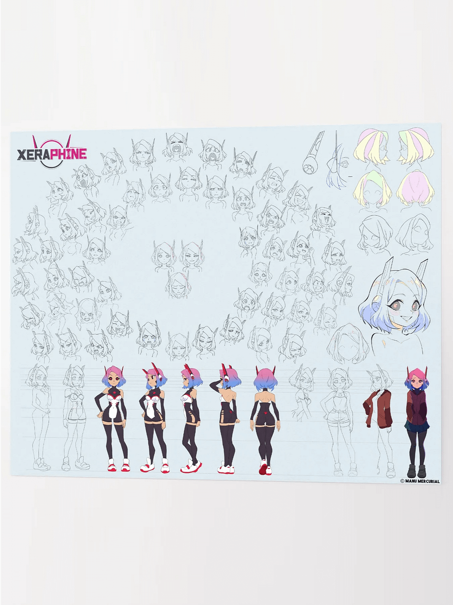 Xeraphine Official Character Sheet Poster product image (3)