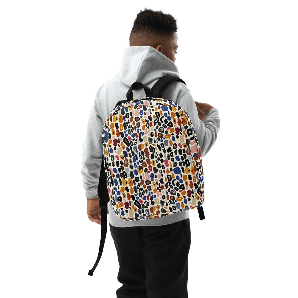 Eclectic Leopard Print Laptop Backpack product image (9)