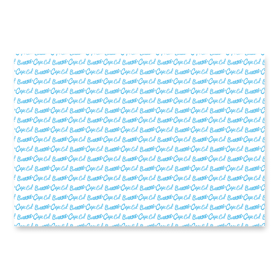 BOURNE to Cape Cod™ | BRN.2C.C.™ Coastal Logo Wrapping Paper – Set of 3 Matte Sheets product image (6)