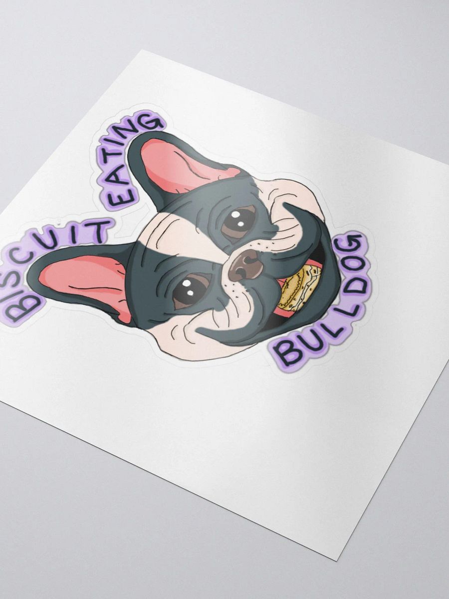Biscuit Eating Bulldog! Sticker product image (3)