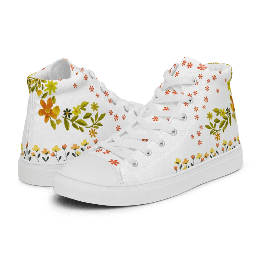 Floral Pixel Fusion High Tops product image (10)