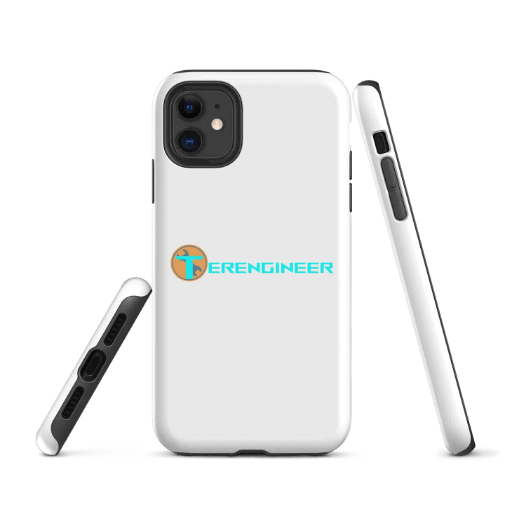 Terengineer Font Tough iPhone Case (White) product image (1)