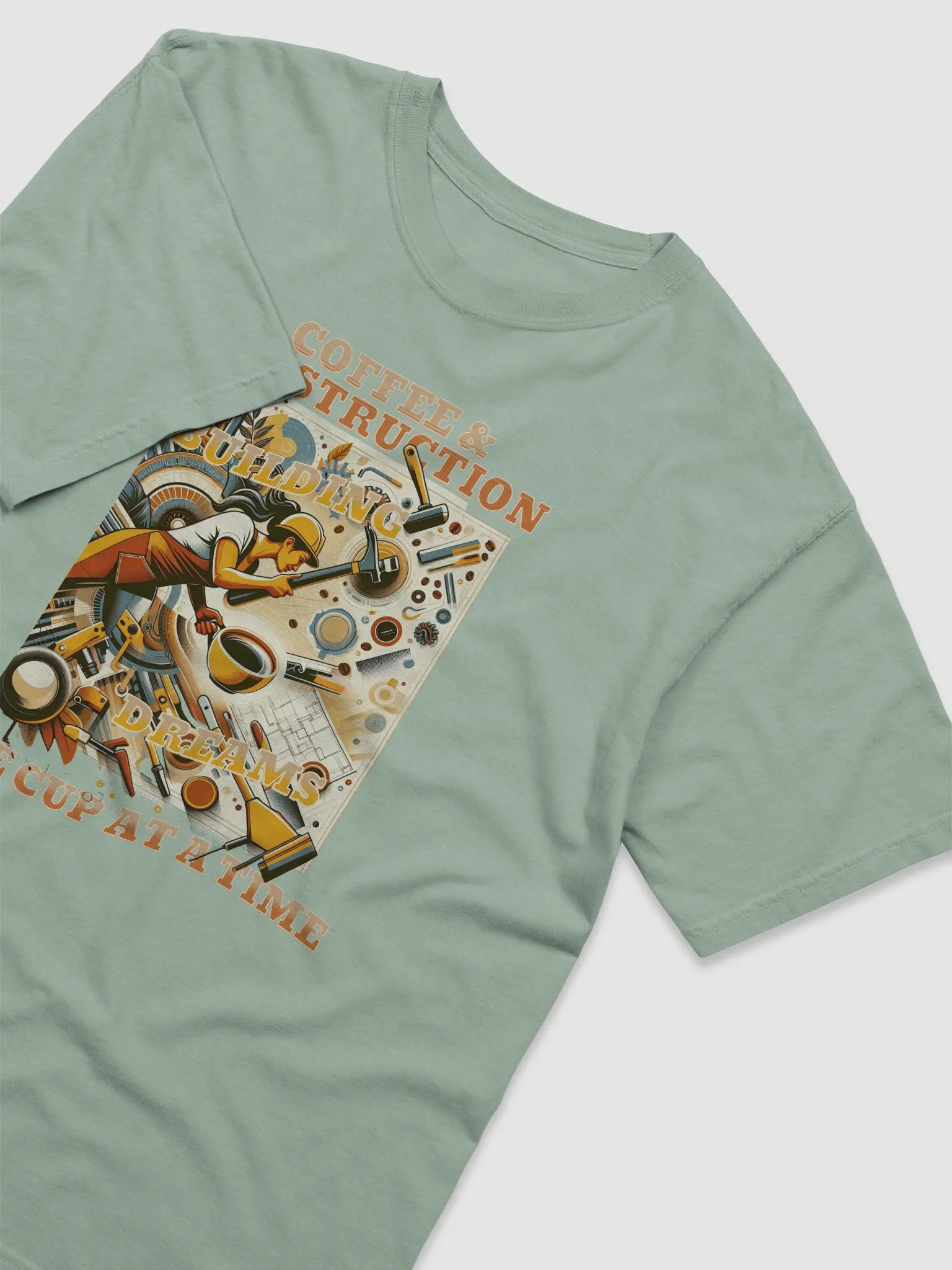 Coffee & Construction Building Dreams, One Cup at a Time T-Shirt product image (41)