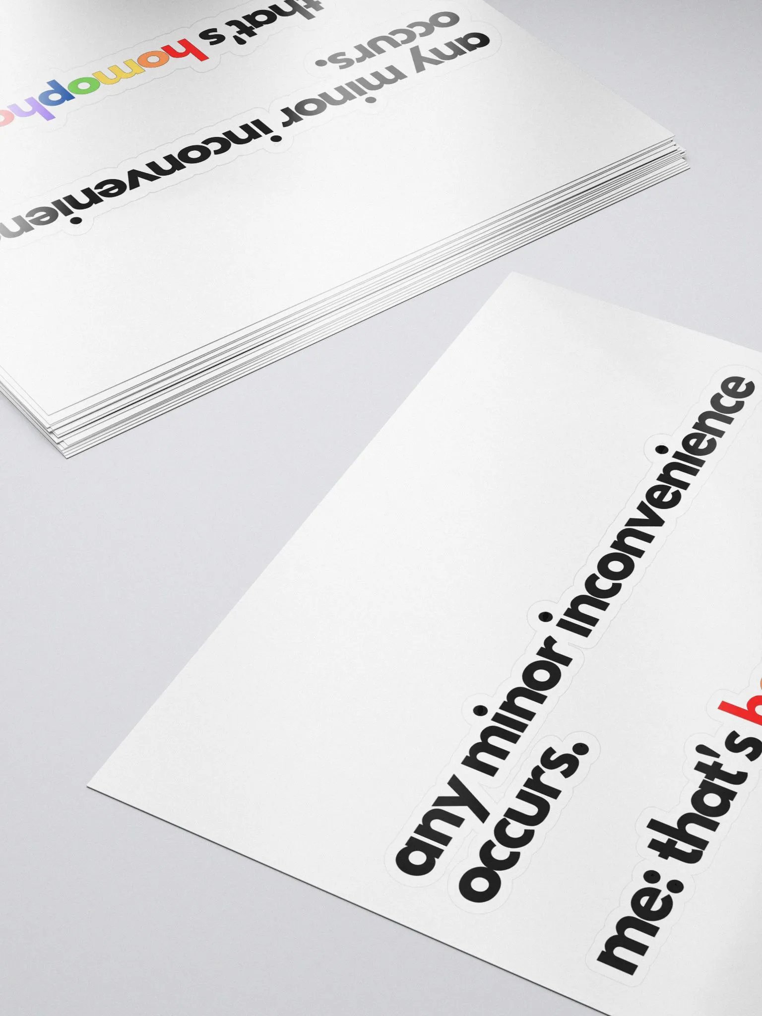 minor inconvenience sticker product image (5)
