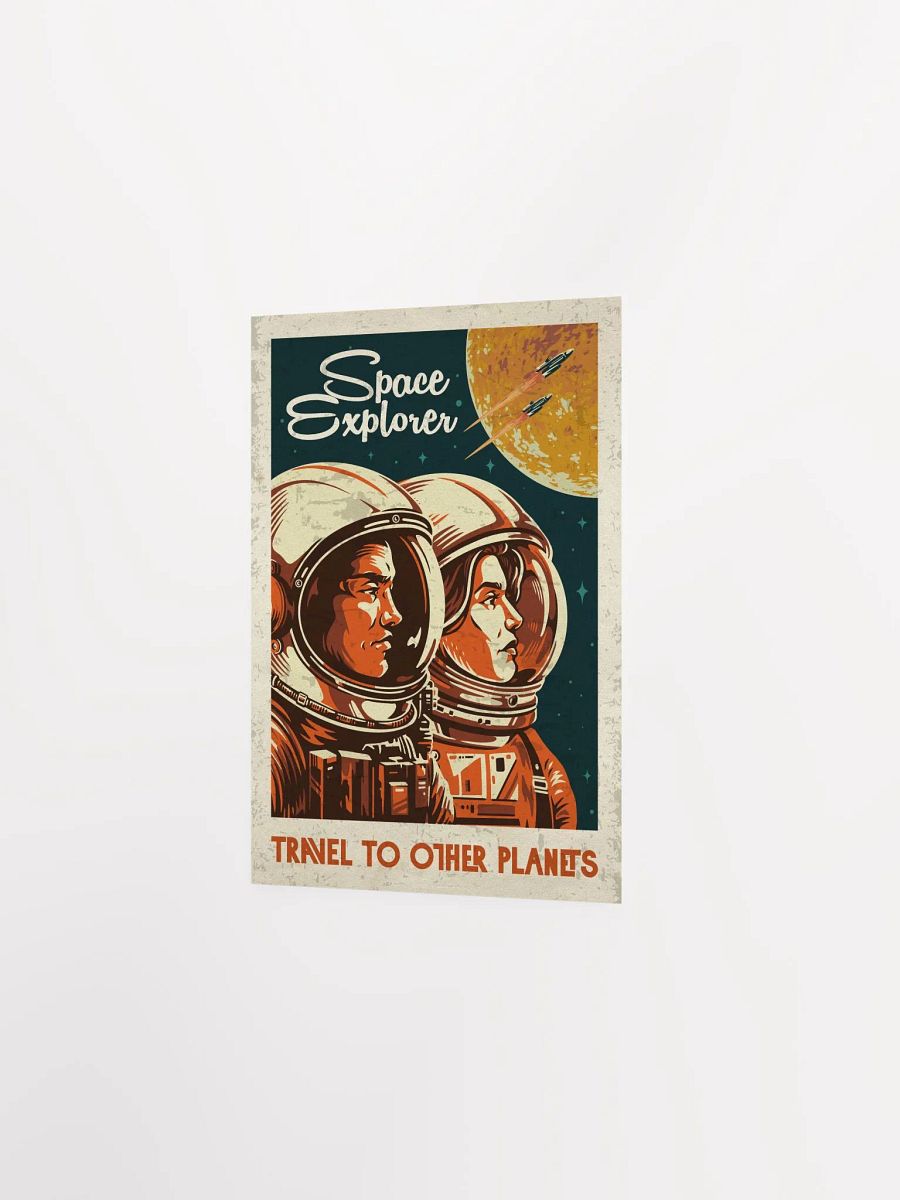Space Explorer. Travel to other planets — Vintage space poster product image (7)